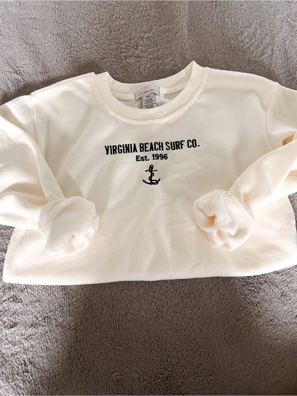 Off White Crew Neck by “if it were me” - Picture 3 of 3